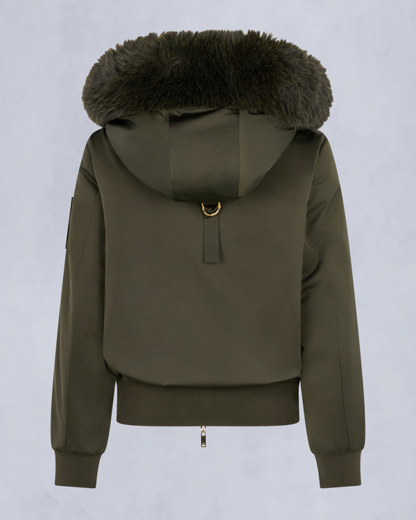 Moose Knuckles - M35LB025G - Gold Series Original Satin Debbie Bomber Jacket - WOMENS -  - Detail2