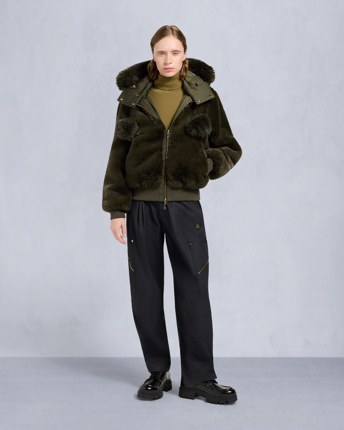 Moose Knuckles - M35LB025G - Gold Series Original Satin Debbie Bomber Jacket - WOMENS -  - Detail3