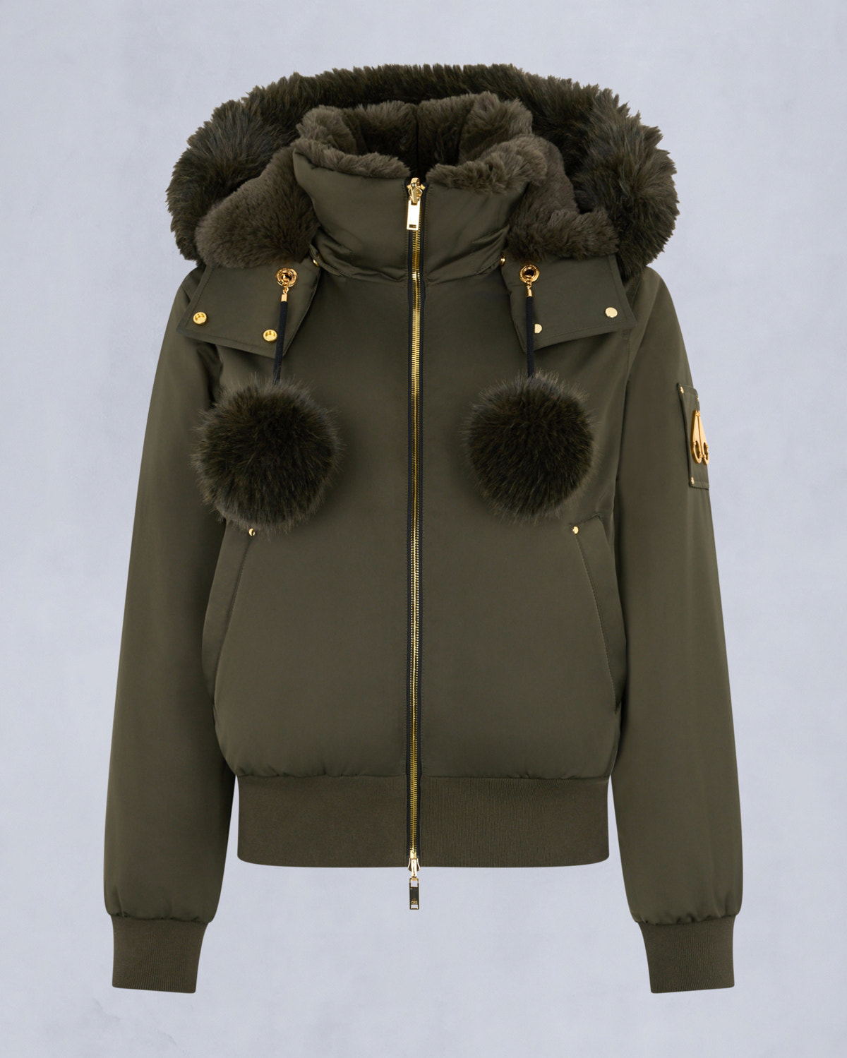 Moose Knuckles - M35LB025G - Gold Series Original Satin Debbie Bomber Jacket - WOMENS -  - GM