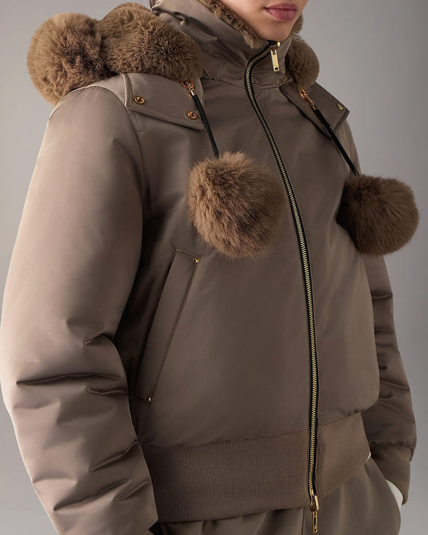Moose Knuckles - M35LB025G - Luxe Satin Reversible Bomber - WOMENS -  - Detail1