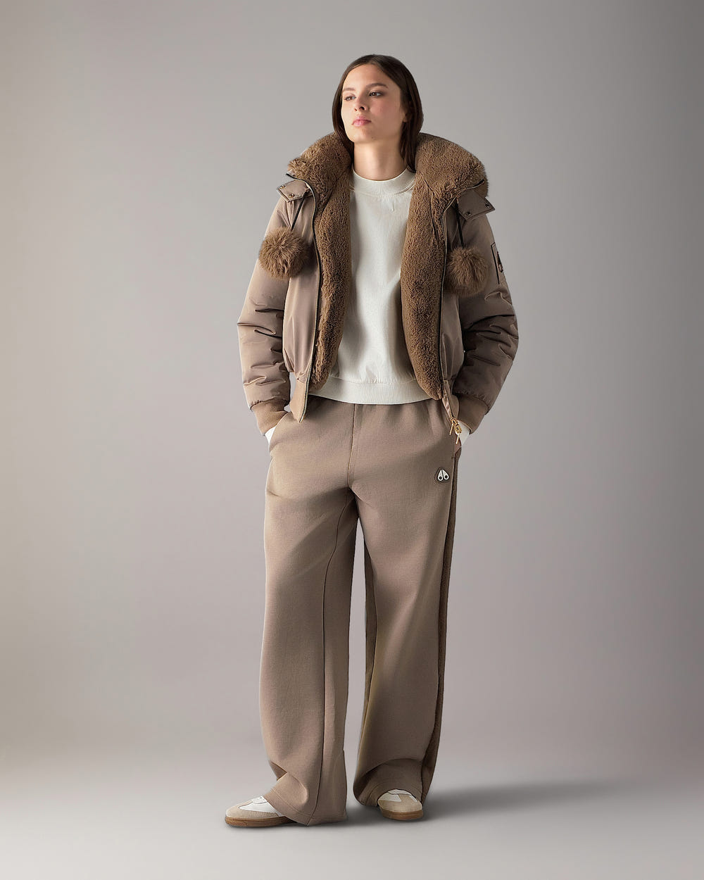 Moose Knuckles - M35LB025G - Luxe Satin Reversible Bomber - WOMENS -  - Front