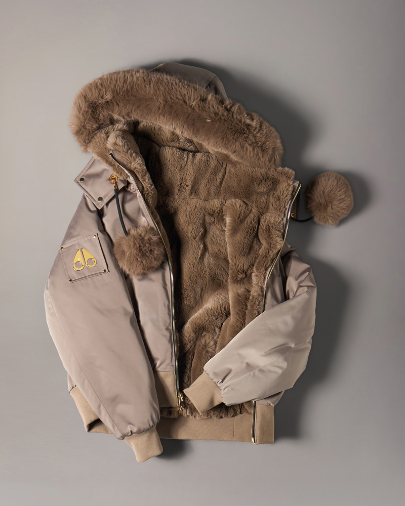 Moose Knuckles - M35LB025G - GOLD SERIES ORIGINAL SATIN DEBBIE BOMBER JACKET - WOMENS -  - GM