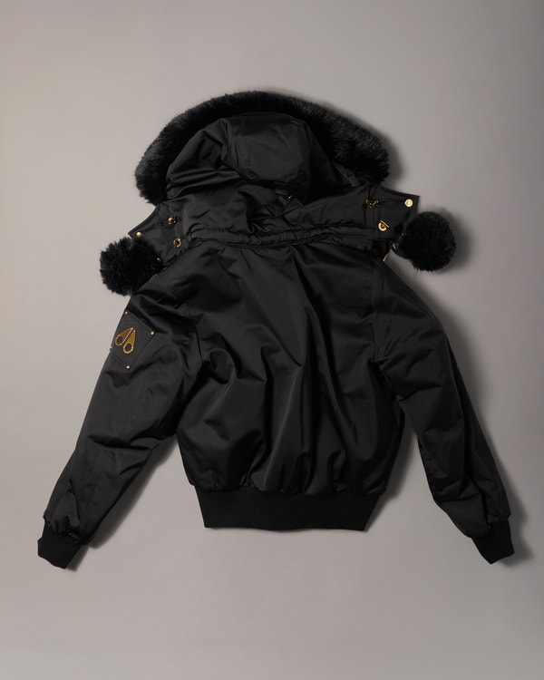 Moose Knuckles - M35LB025G - GOLD SERIES ORIGINAL SATIN DEBBIE BOMBER JACKET - WOMENS -  - Detail10