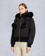 Moose Knuckles - M35LB025G - Gold Series Original Satin Debbie Bomber Jacket - WOMENS -  - Front