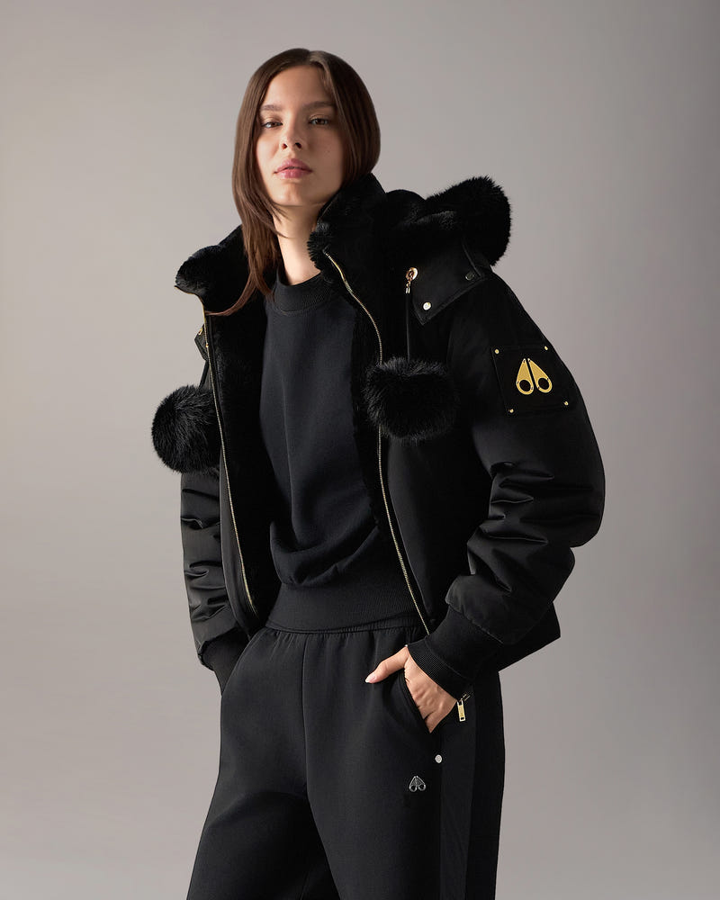 Moose Knuckles - M35LB025G - Luxe Satin Reversible Bomber - WOMENS -  - Front Category
