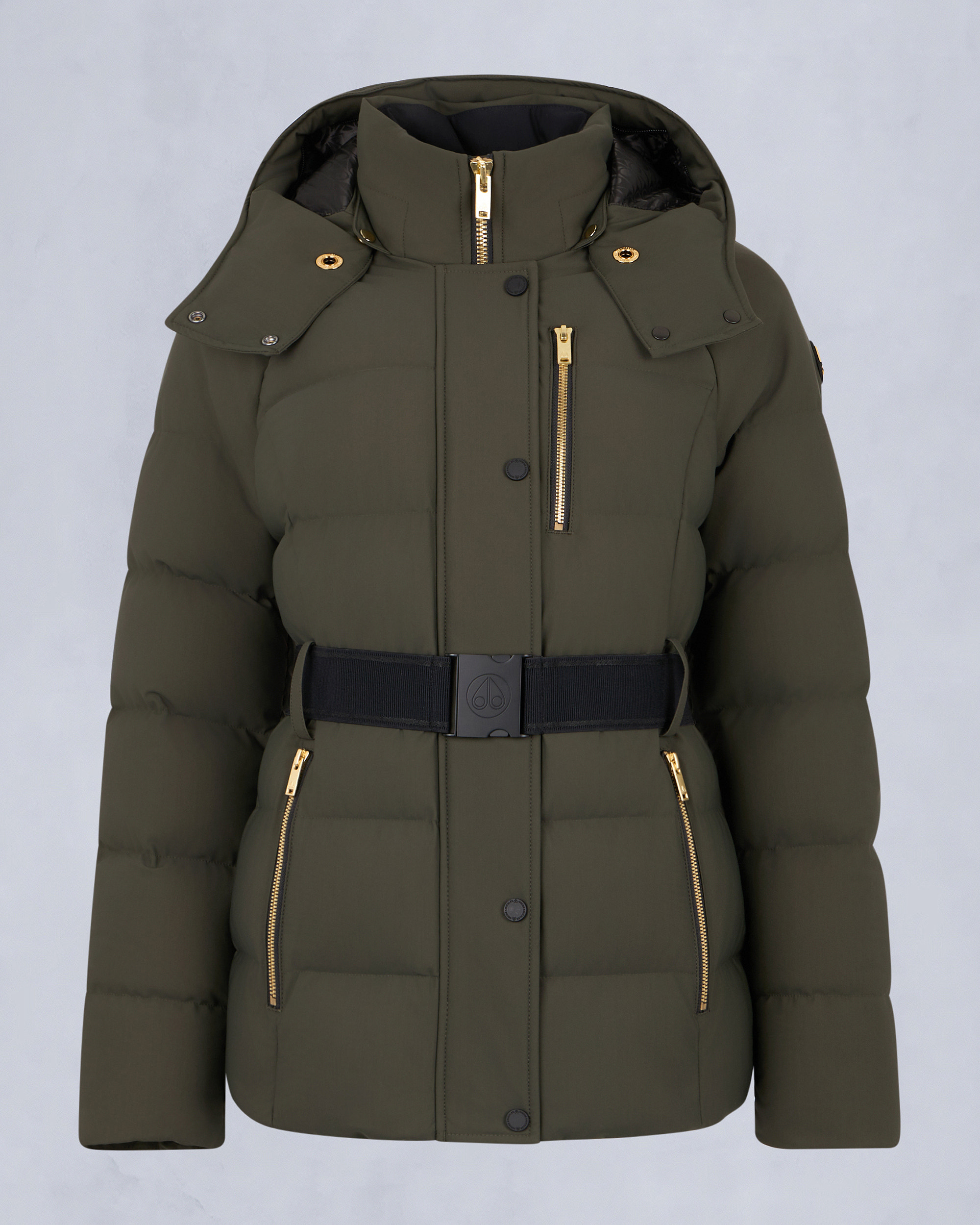 Moose Knuckles - M35LJ132GS - Gold Series Nyluxe Cambria Shearling Trim Jacket - WOMENS -  - GM