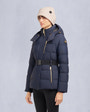 Moose Knuckles - M35LJ132GS - Gold Series Nyluxe Cambria Shearling Jacket - WOMENS -  - Front