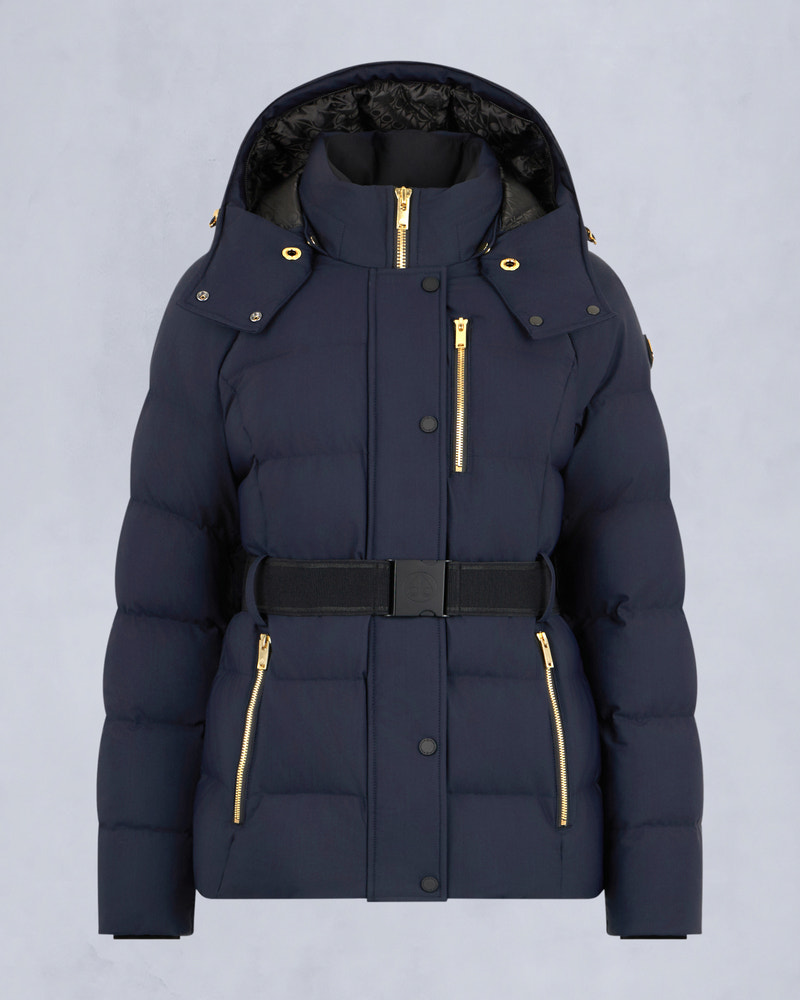 Moose Knuckles - M35LJ132GS - Gold Series Nyluxe Cambria Shearling Jacket - WOMENS -  - GM
