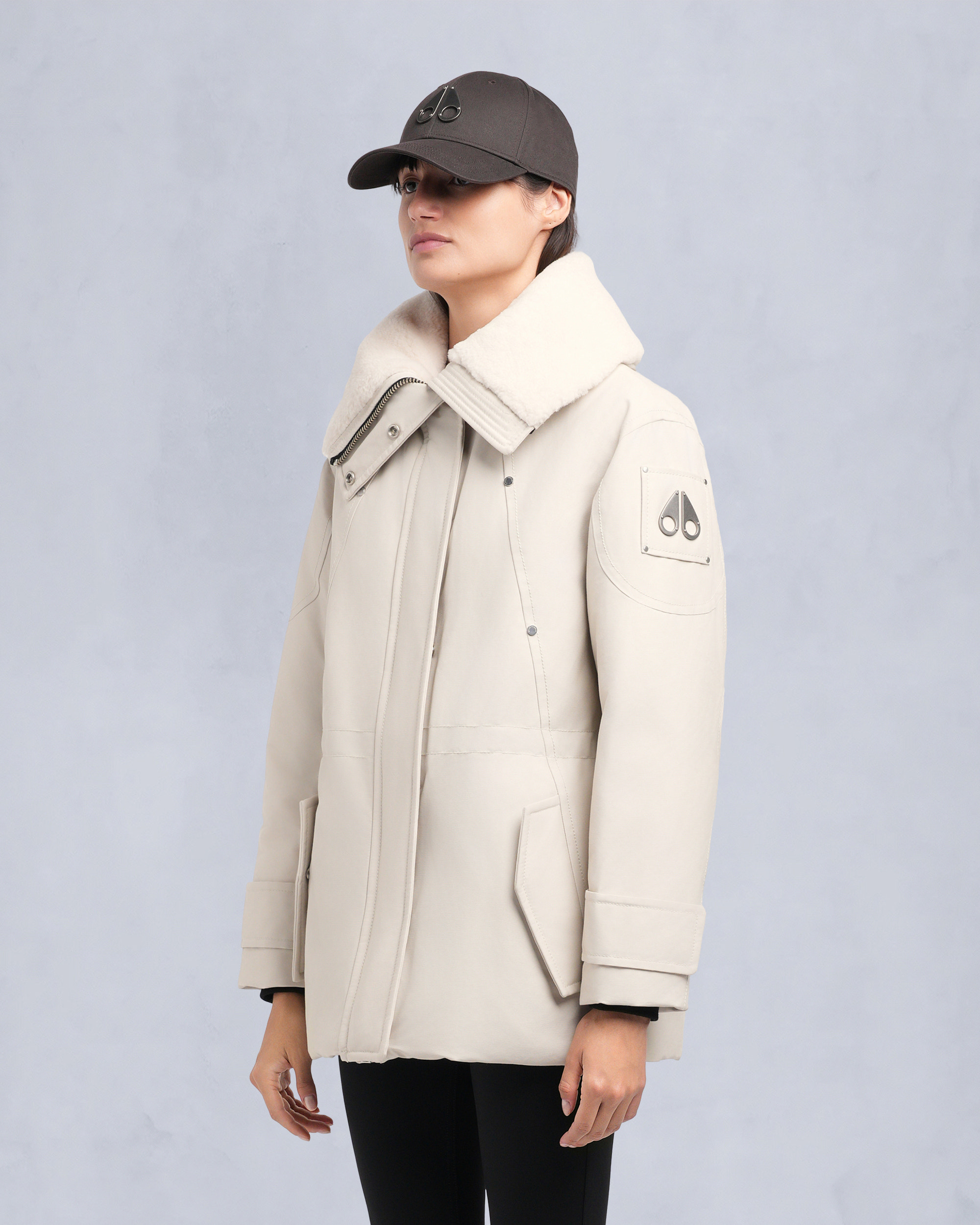 Moose Knuckles - M35LJ133S - Aurora Shearling Jacket - WOMENS -  - Front