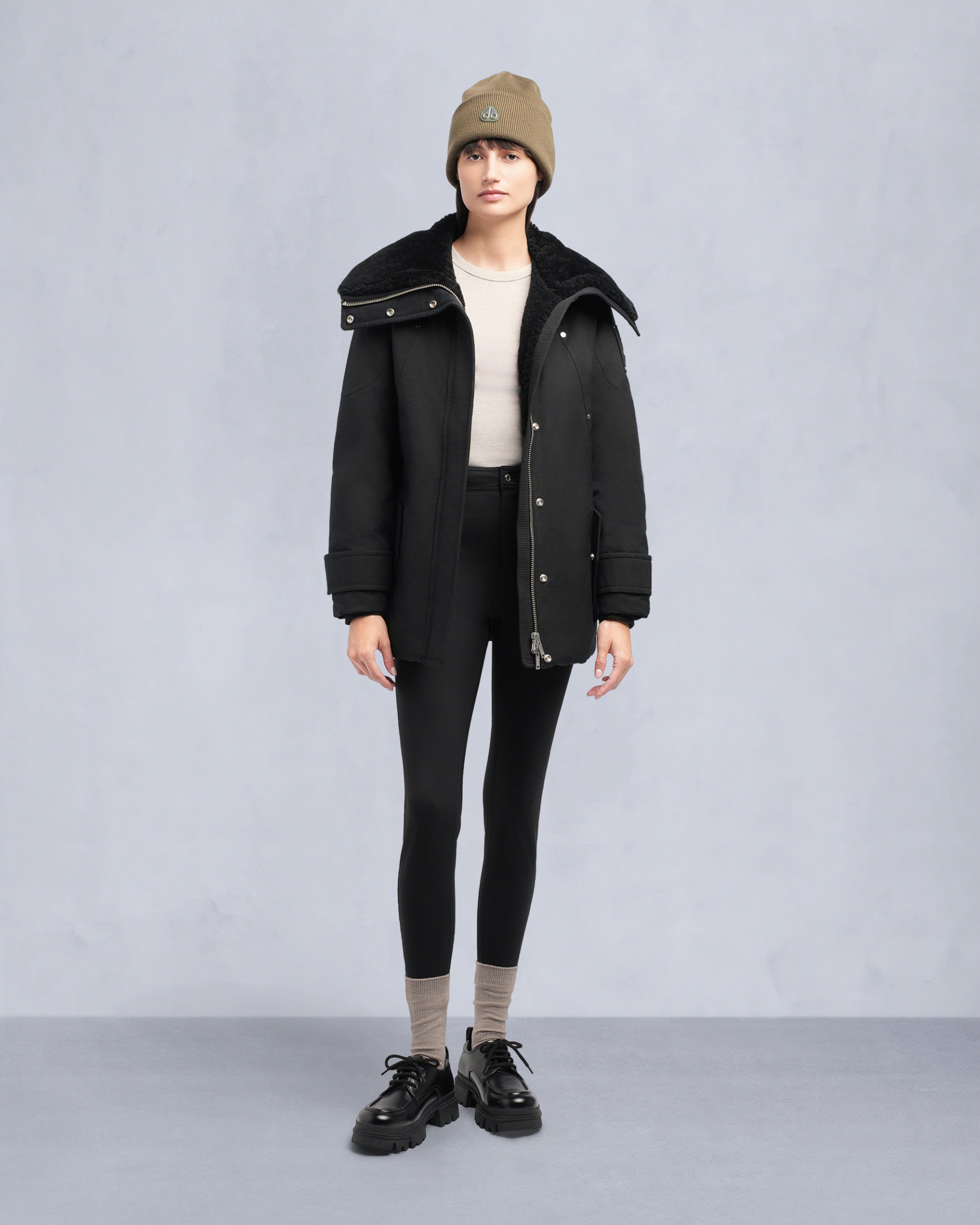 Moose Knuckles - M35LJ133S - Aurora Shearling Jacket - WOMENS -  - Front Category