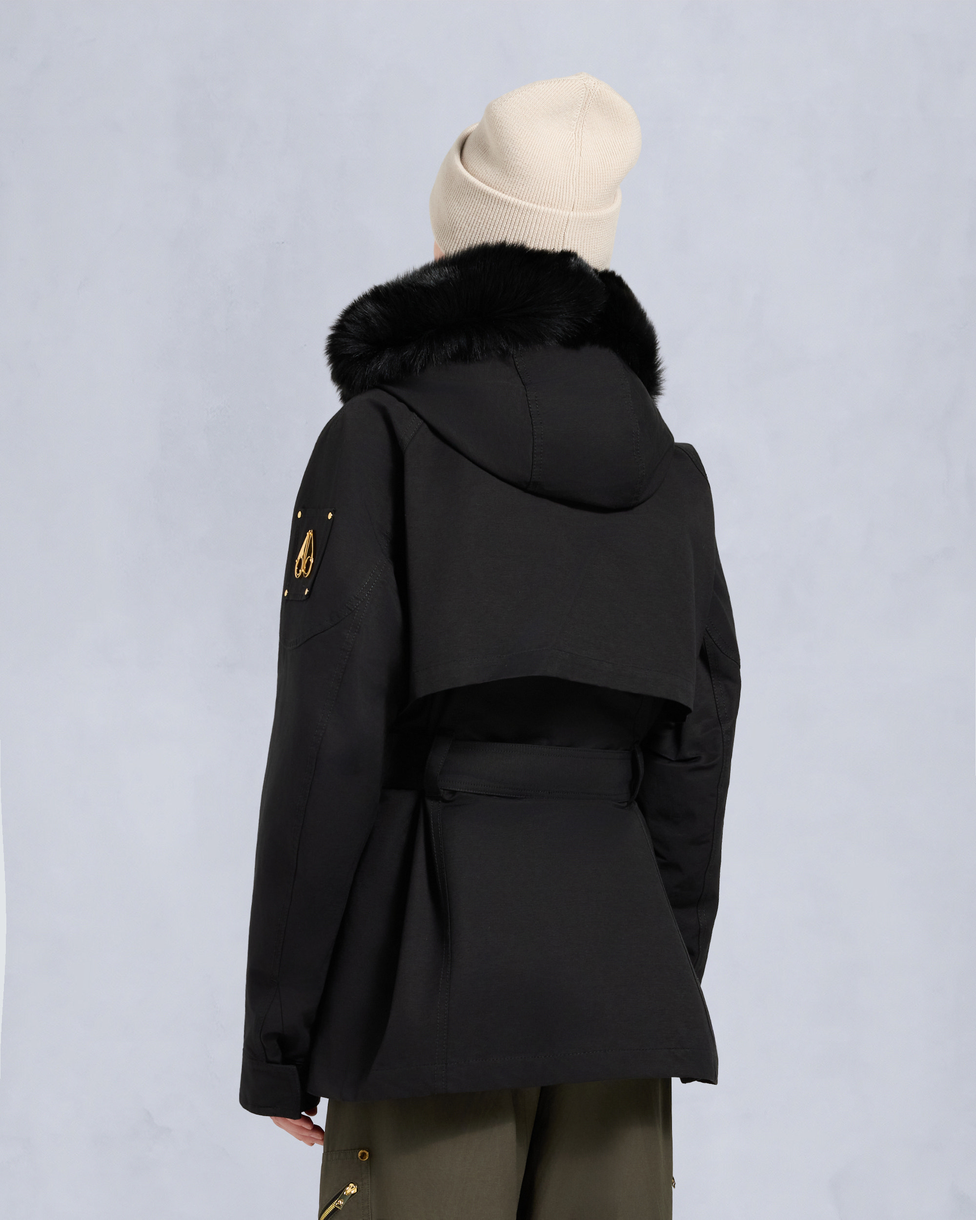 Moose Knuckles - M35LJ152GS - Gold Series Nova Shearling Trim  3Q Jacket  - WOMENS -  - Back