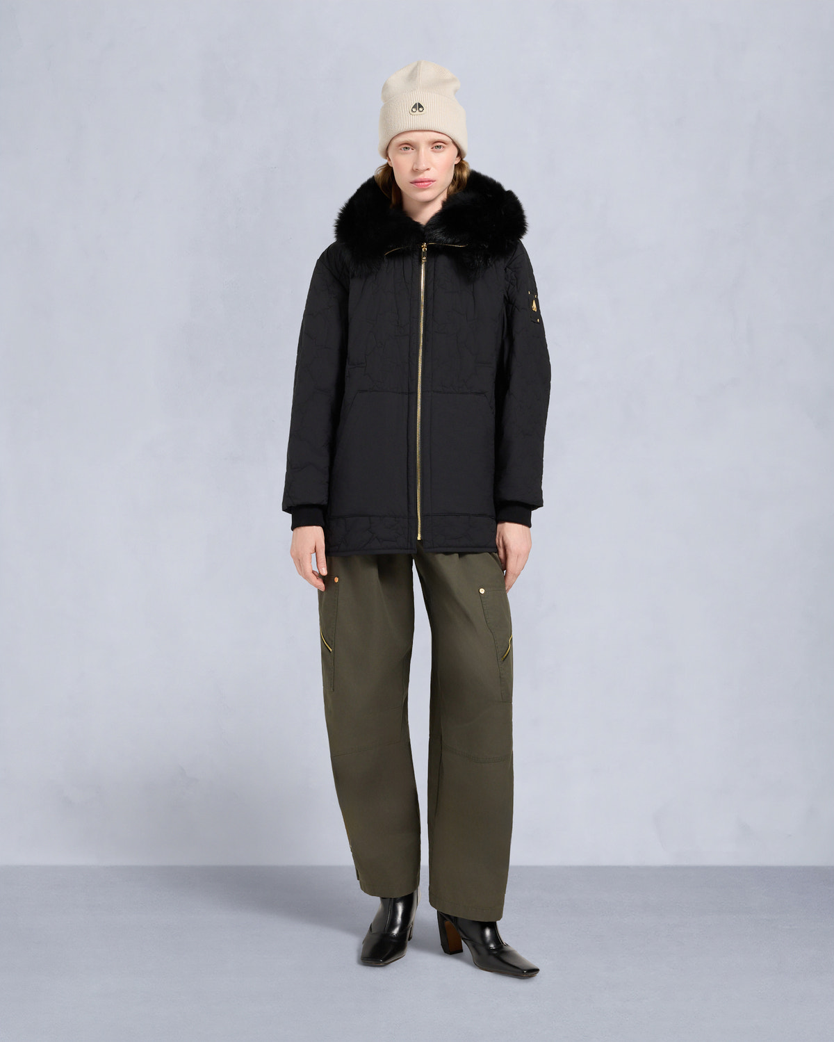Moose Knuckles - M35LJ152GS - Gold Series Nova Shearling Trim  3Q Jacket  - WOMENS -  - Detail4