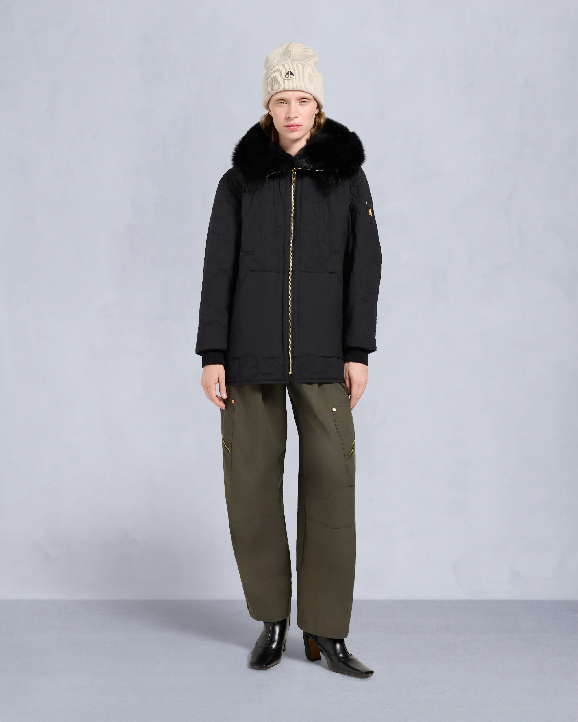 Moose Knuckles - M35LJ152GS - Gold Series Nova Shearling Trim  3Q Jacket  - WOMENS -  - Detail4