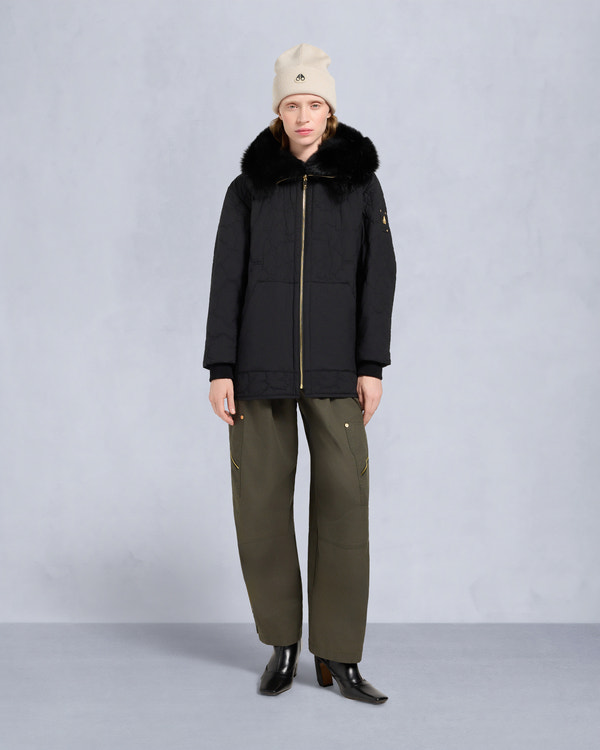 Moose Knuckles - M35LJ152GS - Gold Series Nova Shearling Trim  3Q Jacket  - WOMENS -  - Detail4