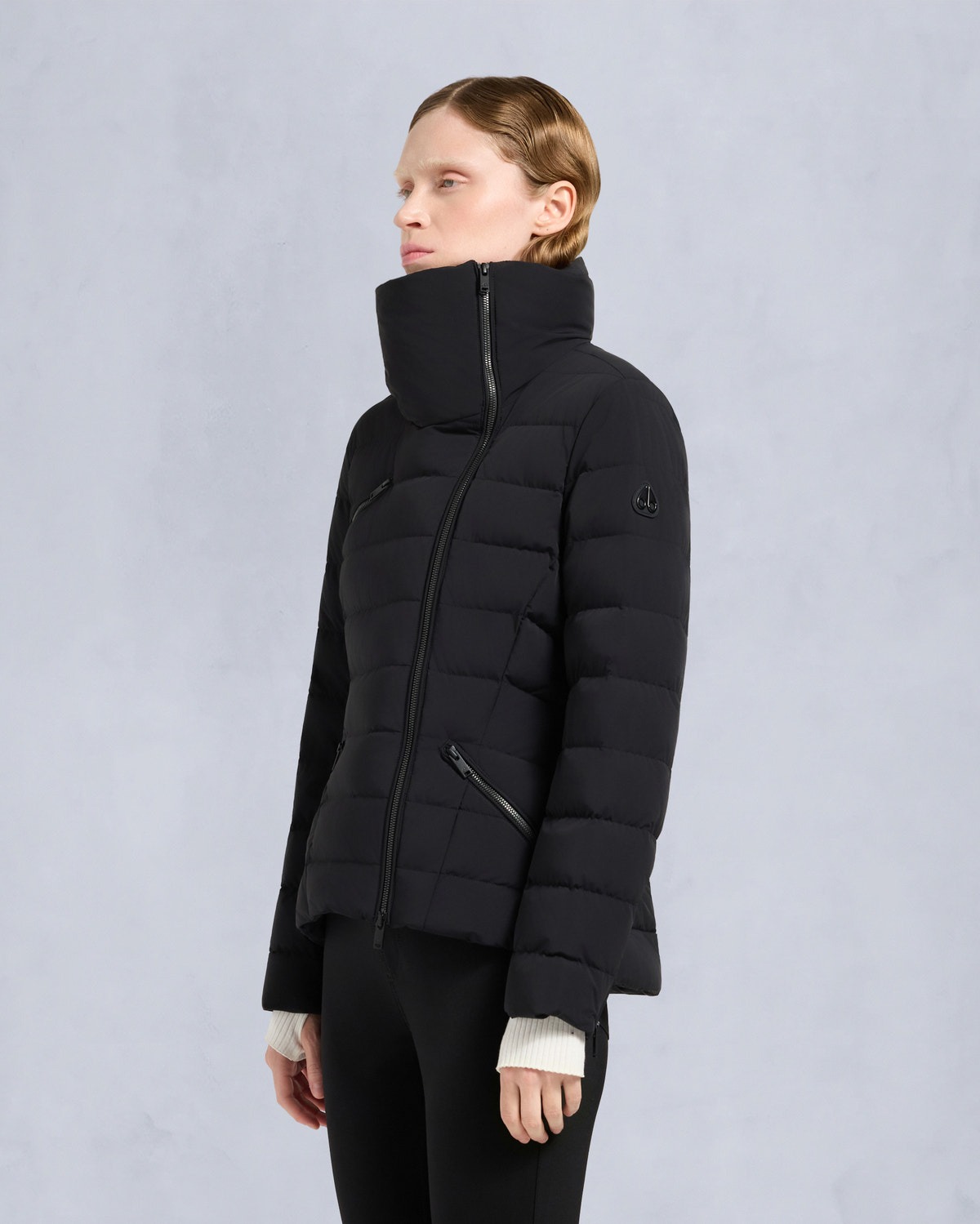 Moose Knuckles - M35LJ177 - Harlowe Down Moto Jacket - WOMENS -  - Front