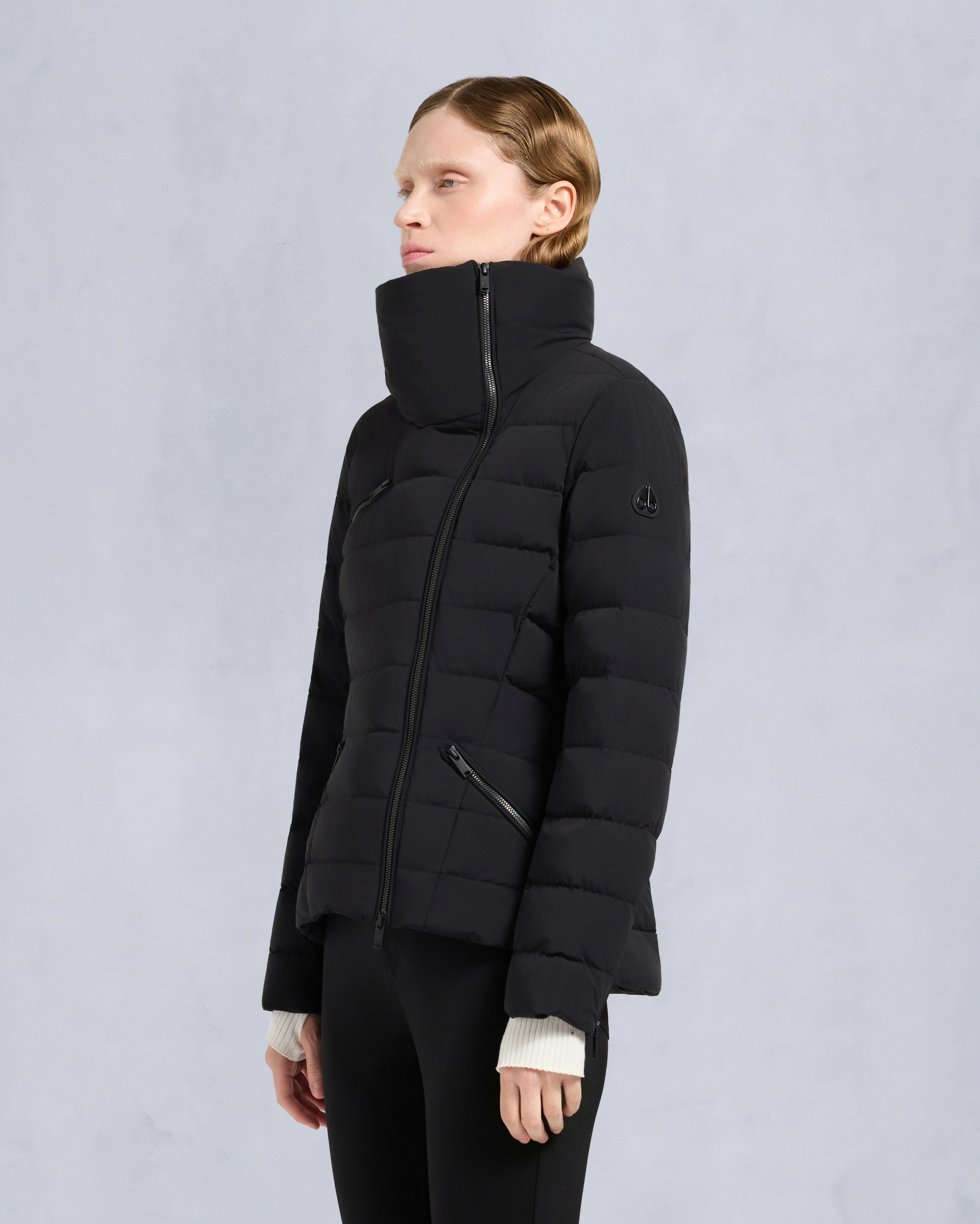 Moose Knuckles - M35LJ177 - Harlowe Down Moto Jacket - WOMENS -  - Front