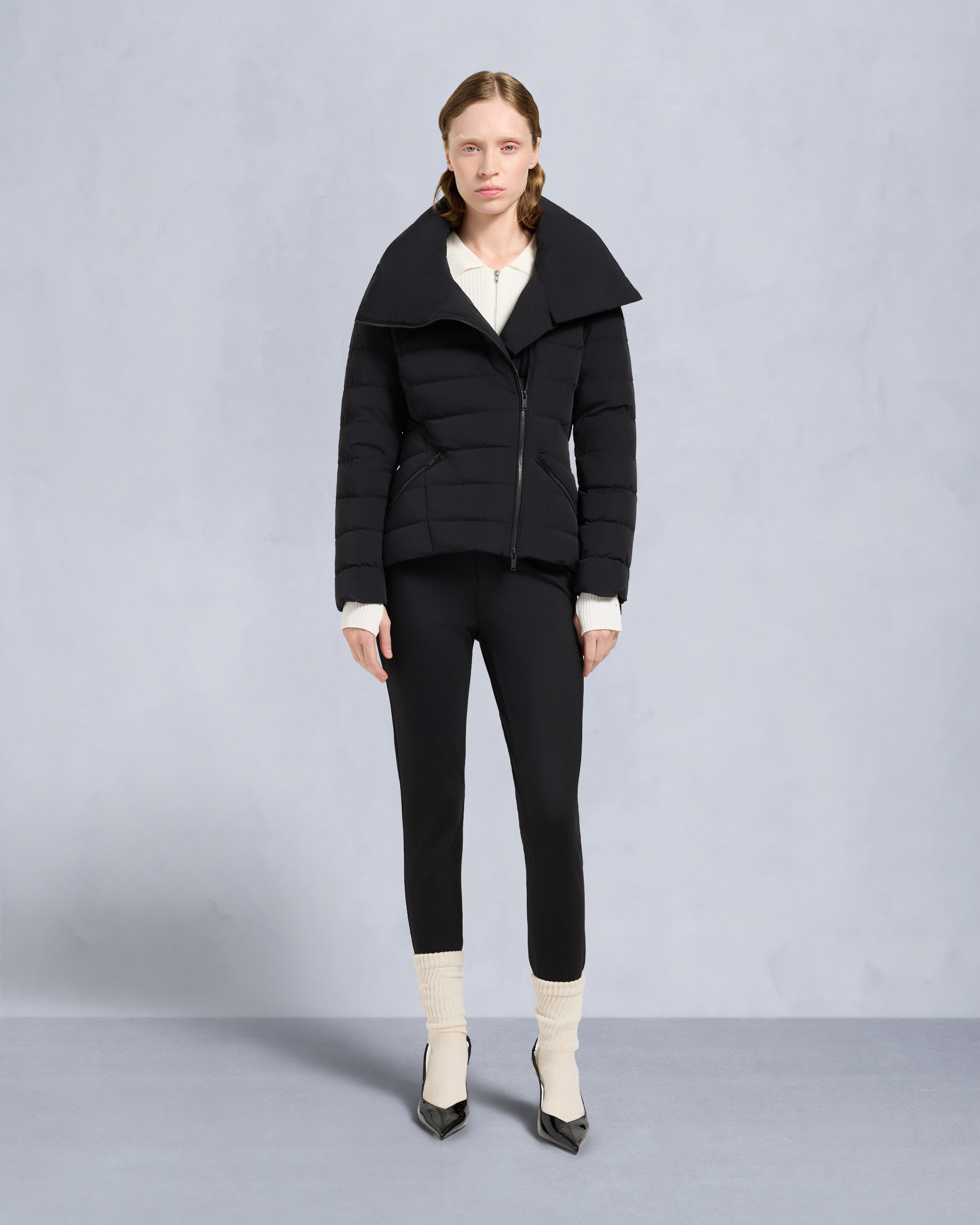 Moose Knuckles - M35LJ177 - Harlowe Down Moto Jacket - WOMENS -  - Front Category