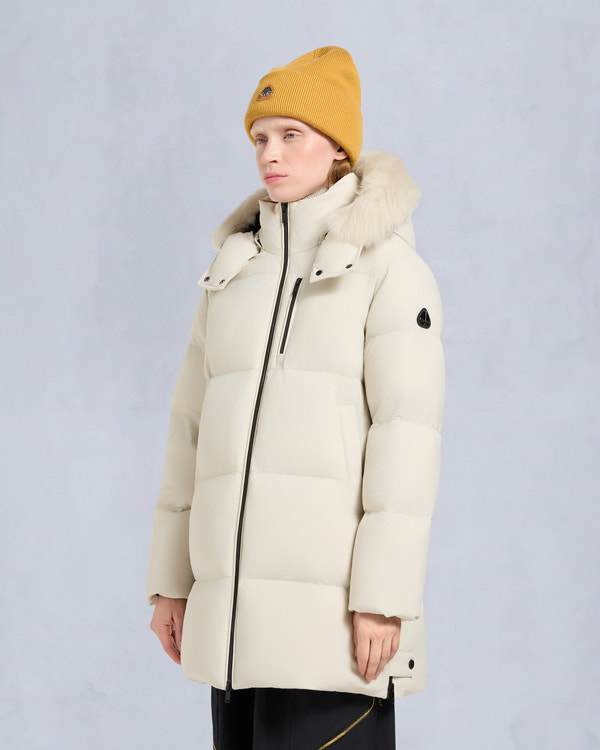 Moose Knuckles - M35LJ205S - Nyluxe Chelia Shearling 3Q Jacket - WOMENS -  - Front