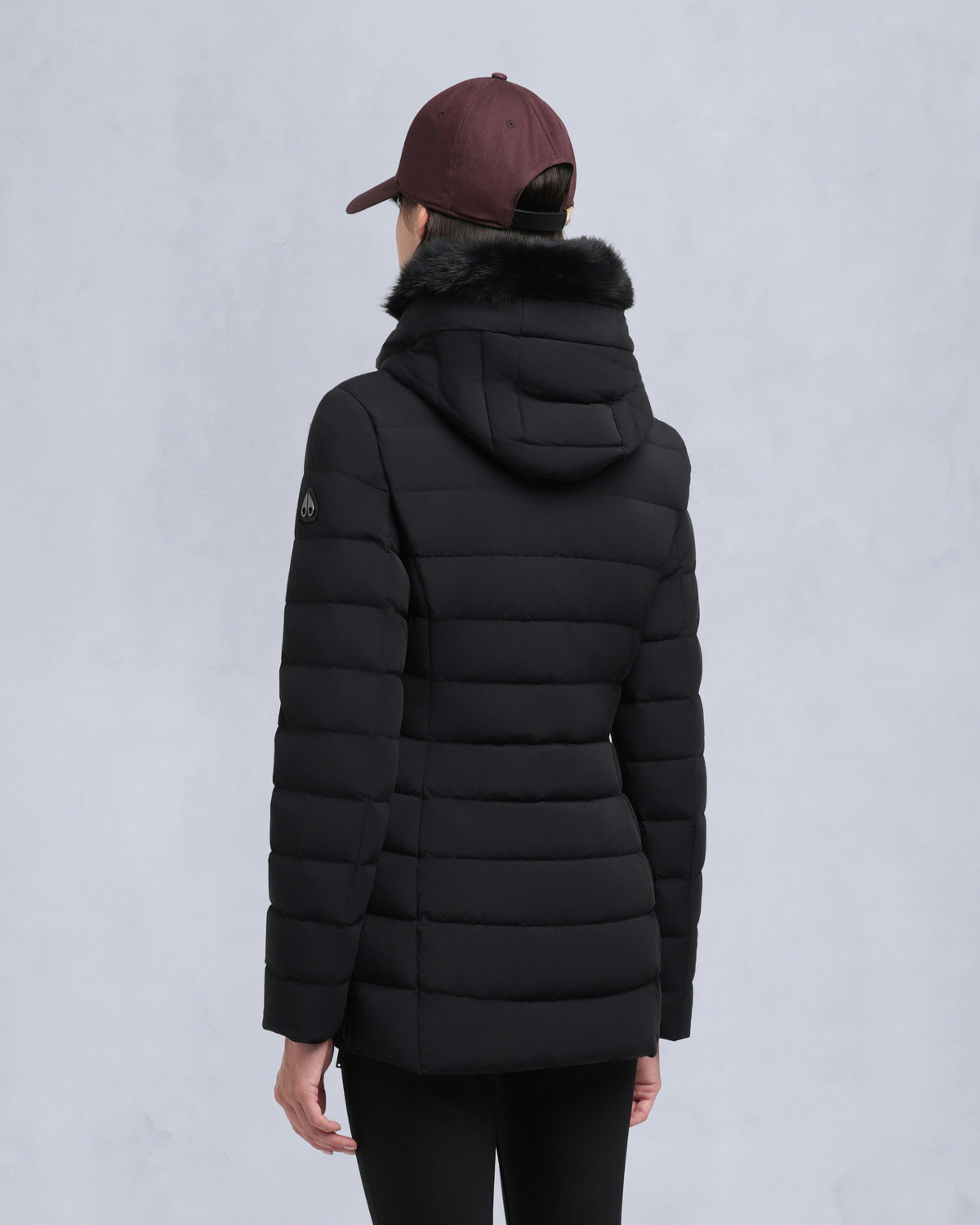 Moose Knuckles - M35LJ206S - ROSELAWN SHEARLING TRIM JACKET - WOMENS -  - Back