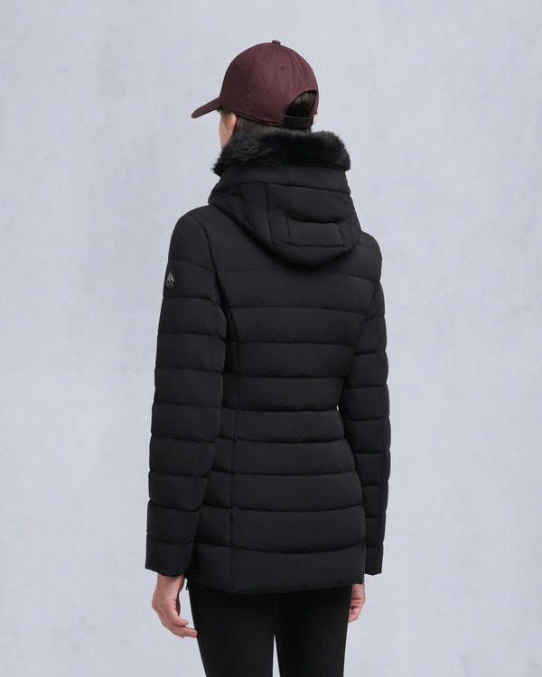 Moose Knuckles - M35LJ206S - ROSELAWN SHEARLING TRIM JACKET - WOMENS -  - Back