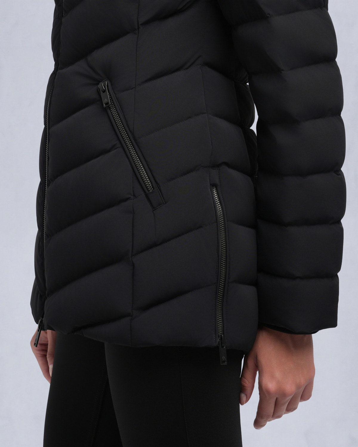 Moose Knuckles - M35LJ206S - ROSELAWN SHEARLING TRIM JACKET - WOMENS -  - Detail6