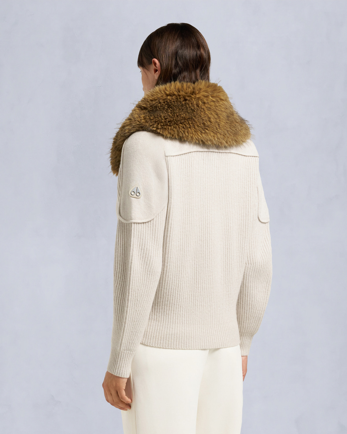 Moose Knuckles - M35LK650 - Corina Full-Zip Sweater - WOMENS -  - Back