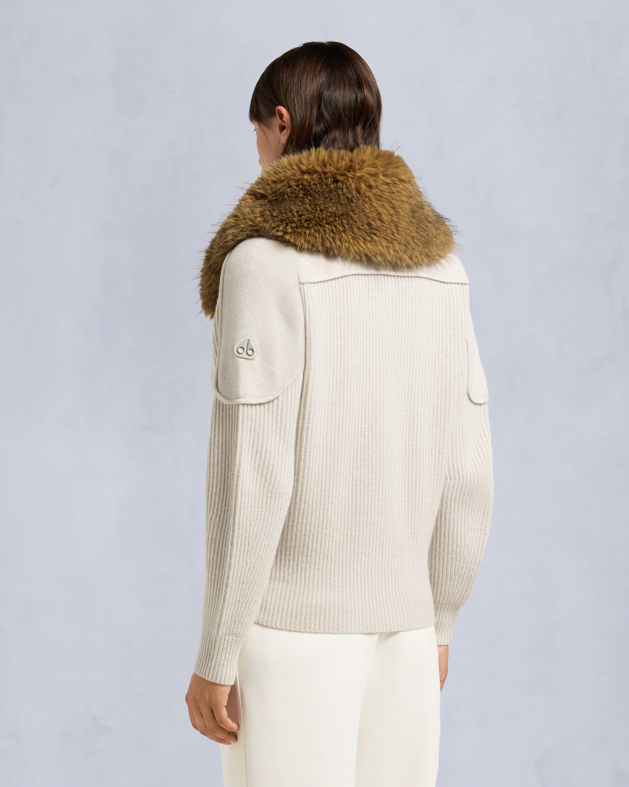 Moose Knuckles - M35LK650 - Corina Full-Zip Sweater - WOMENS -  - Back