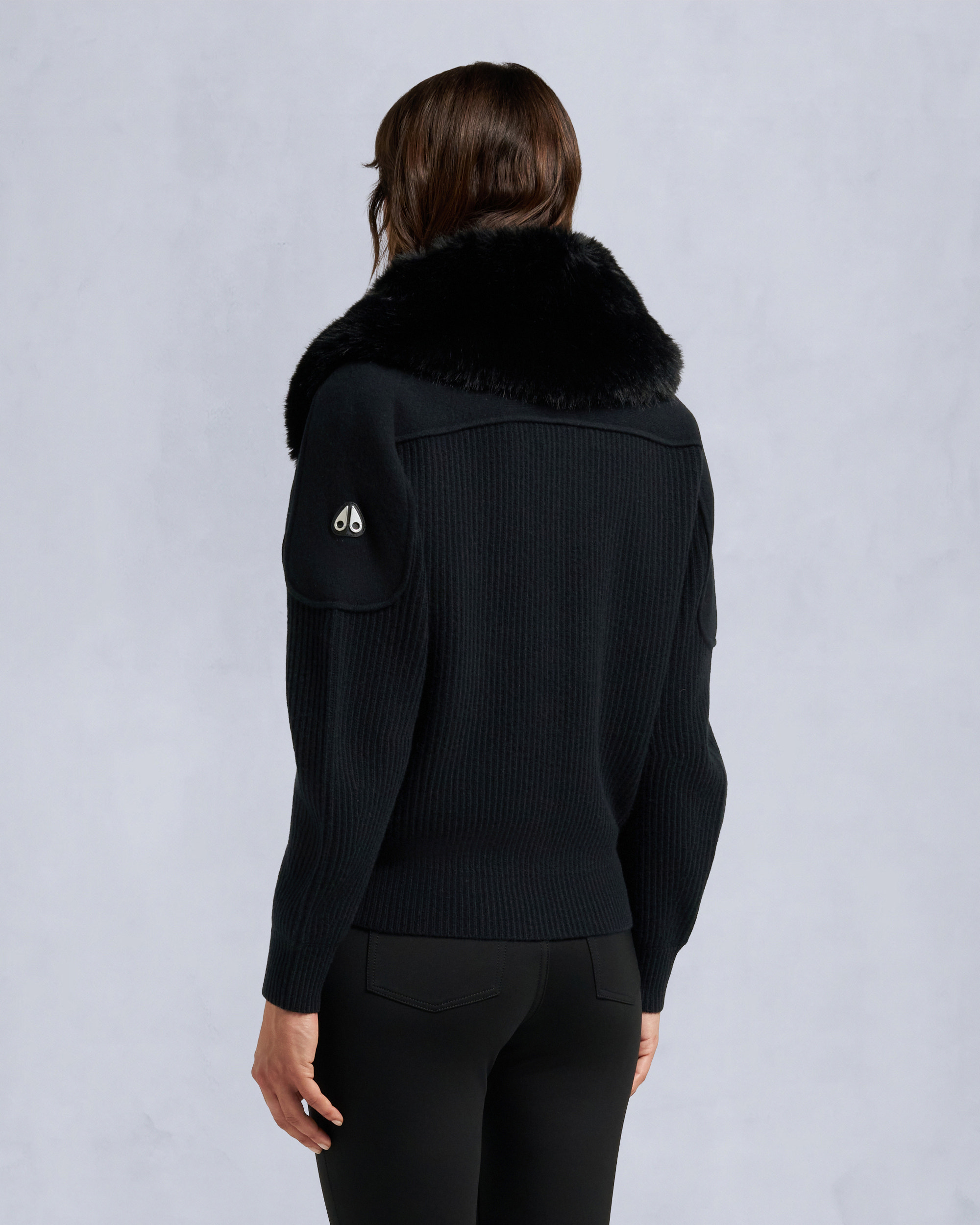 Moose Knuckles - M35LK650 - Corina Full-Zip Sweater - WOMENS -  - Back