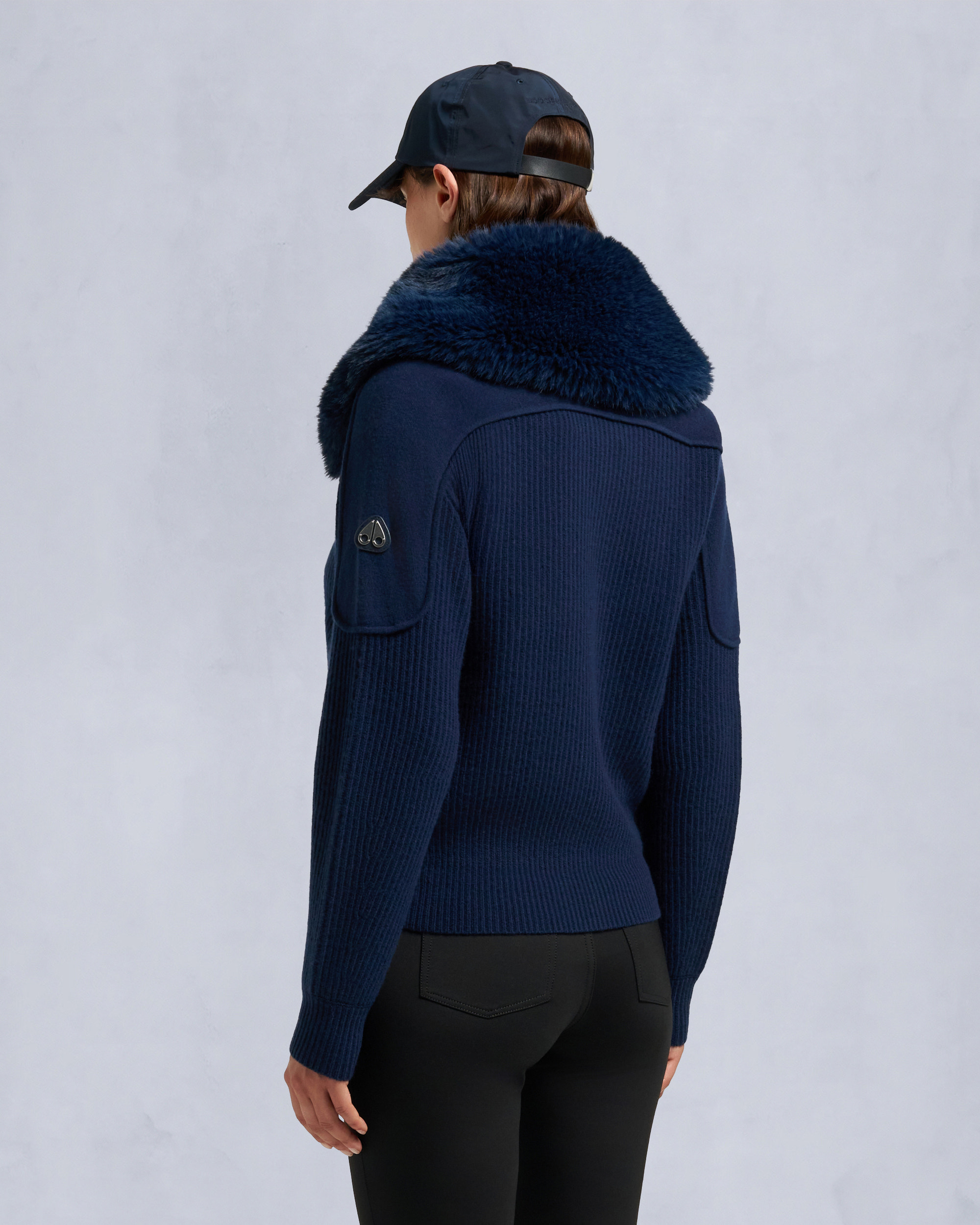 Moose Knuckles - M35LK650 - Corina Full-Zip Sweater - WOMENS -  - Back