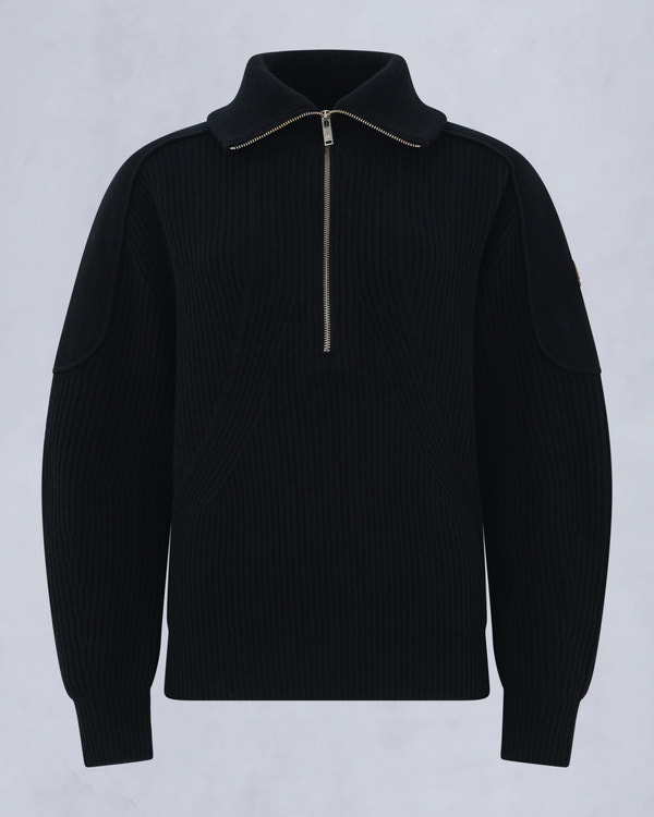 Moose Knuckles - M35LK651 - Corina Quarter-Zip Sweater - WOMENS -  - GM