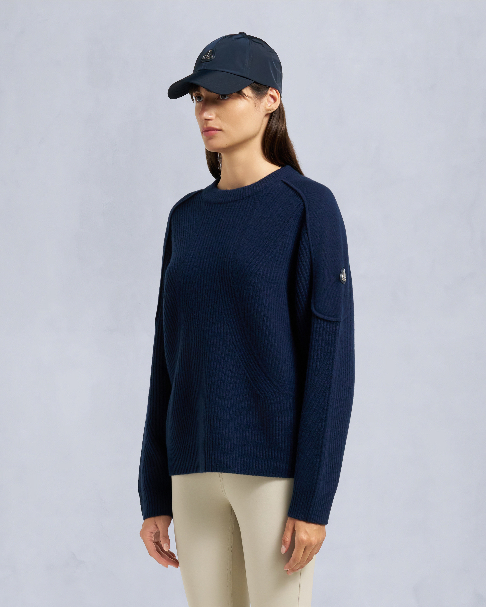 Moose Knuckles - M35LK652 - Corina Crewneck Sweater - WOMENS -  - Front