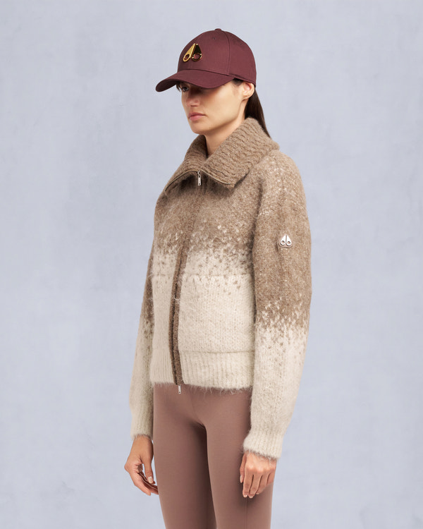 Moose Knuckles - M35LK680 - Palmer Full-Zip Sweater - WOMENS -  - Front