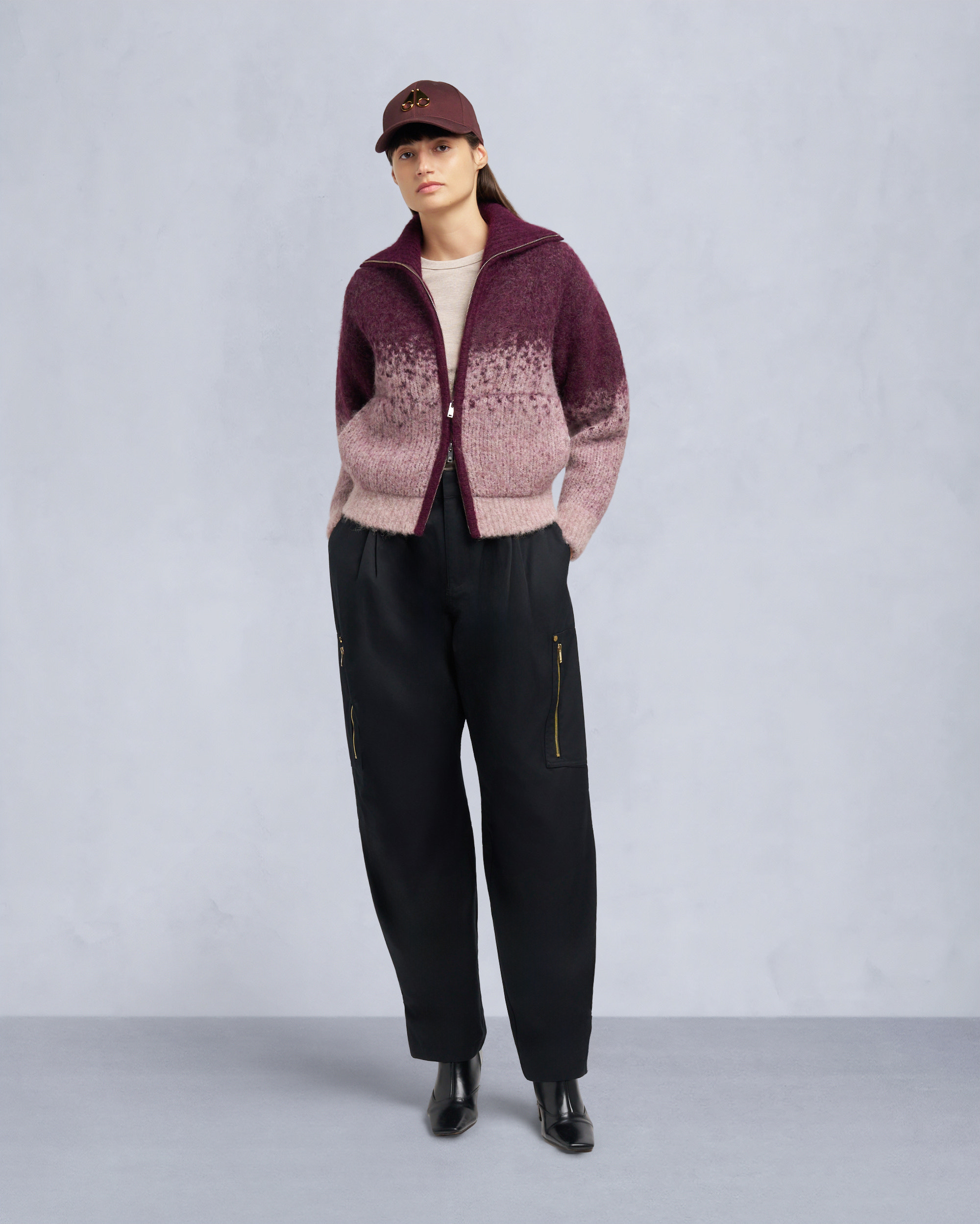 Moose Knuckles - M35LK680 - Palmer Full-Zip Sweater - WOMENS -  - Front Category