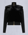Moose Knuckles - M35LK690G - Dua Bunny Wool Blend Sweater Gold Series - WOMENS -  - GM