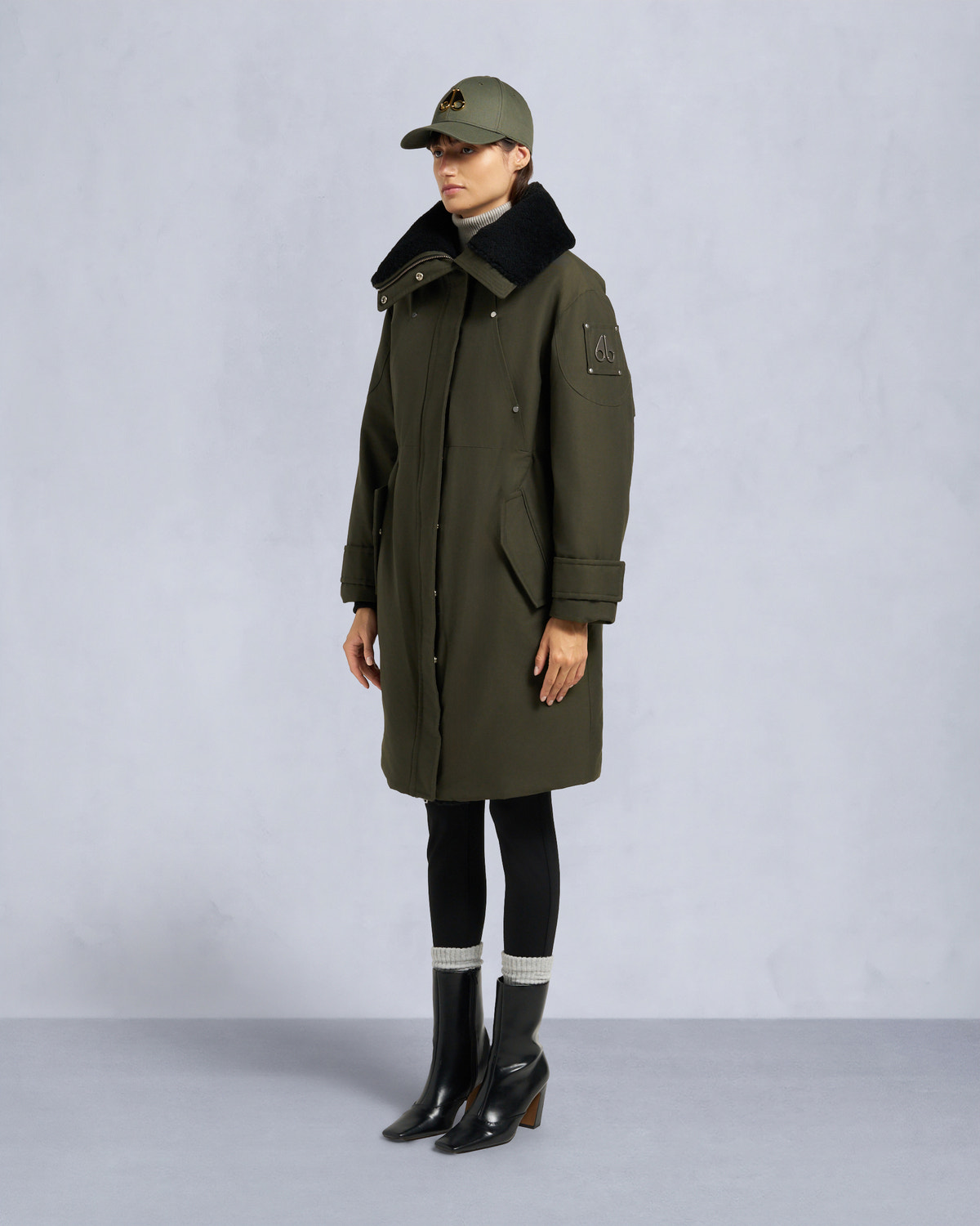 Moose Knuckles - M35LP204S - Original Storm Shearling Trim Parka - WOMENS -  - Front