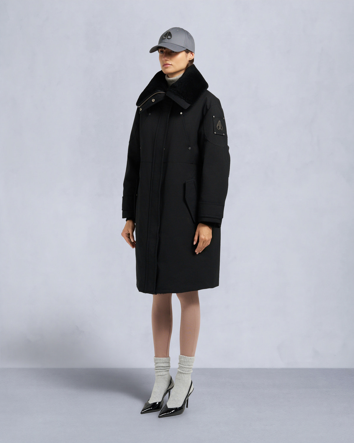 Moose Knuckles - M35LP204S - Original Storm Shearling Trim Parka - WOMENS -  - Front