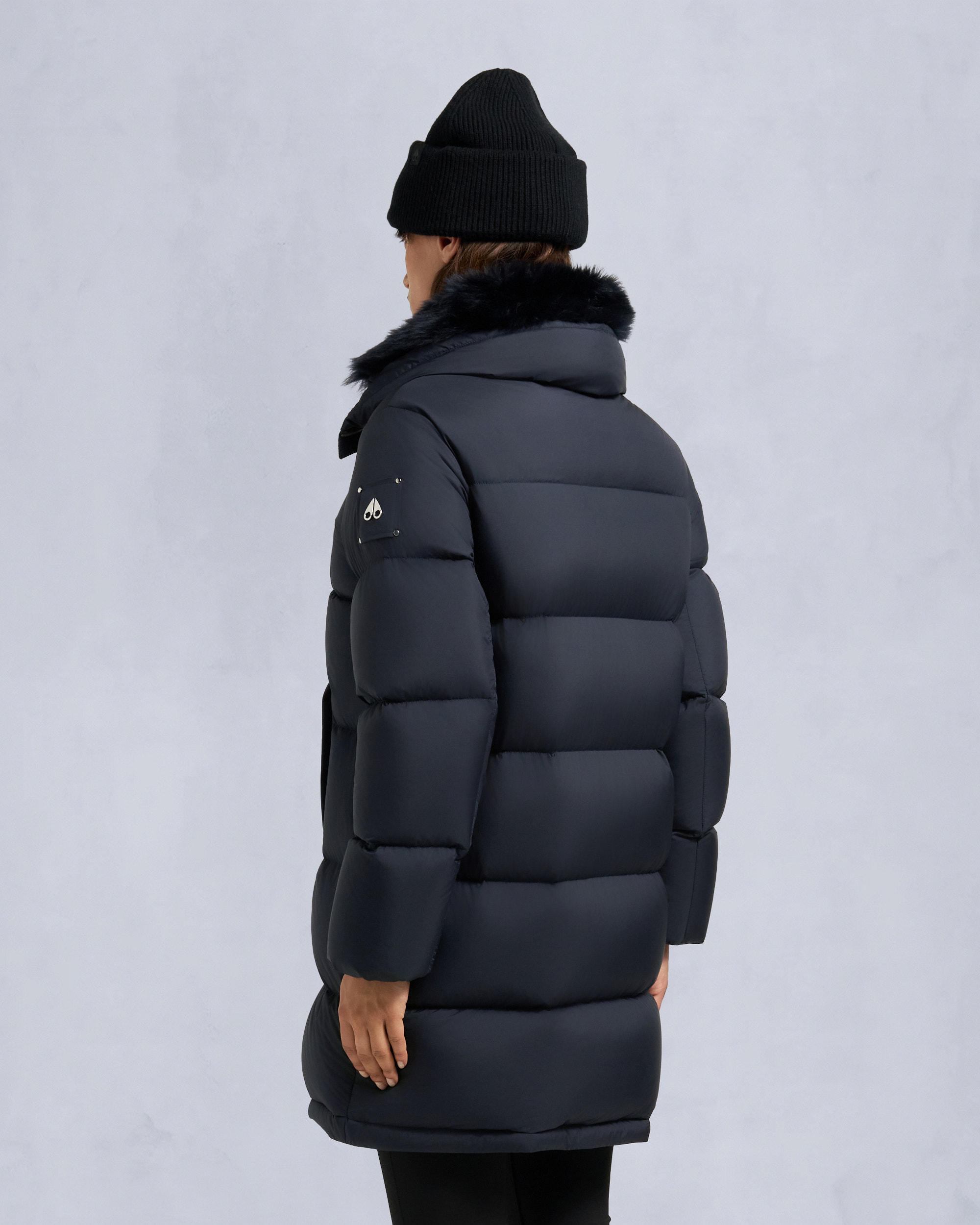 Moose Knuckles - M35LP209S - Belle Dune Long Shearling Trim Puffer - WOMENS -  - Back