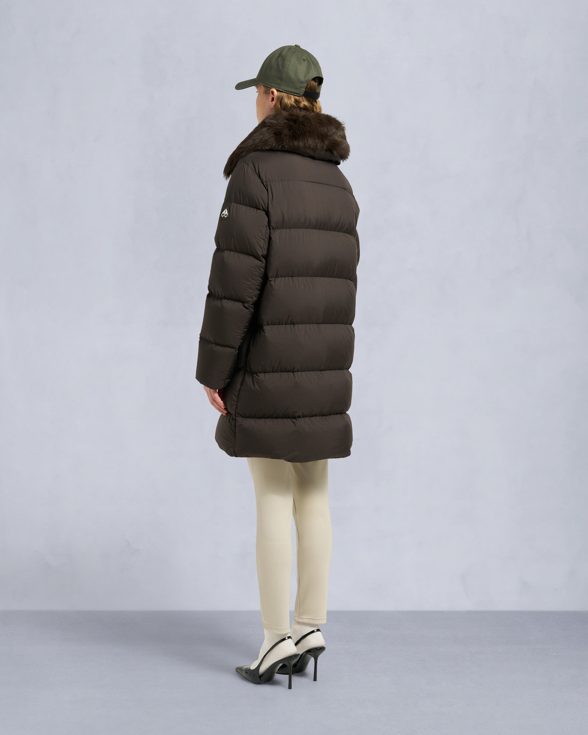 Moose Knuckles - M35LP209S - Belle Dune Long Shearling Trim Puffer - WOMENS -  - Back