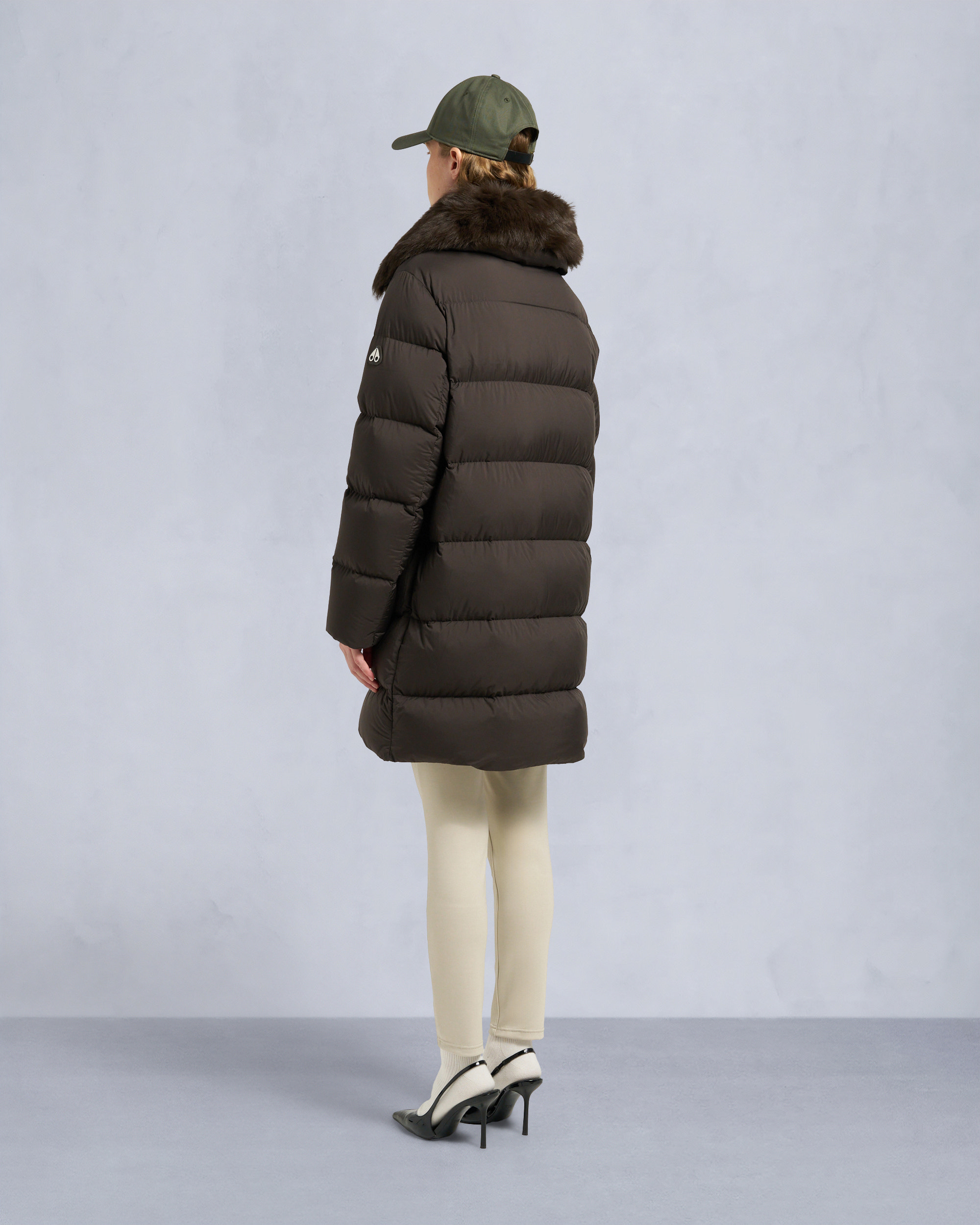 Moose Knuckles - M35LP209S - Belle Dune Long Shearling Trim Puffer - WOMENS -  - Back