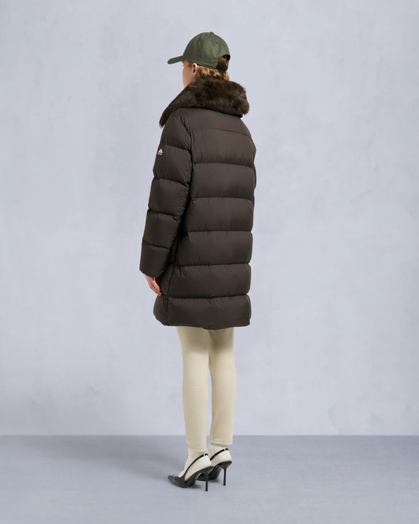 Moose Knuckles - M35LP209S - Belle Dune Long Shearling Trim Puffer - WOMENS -  - Back