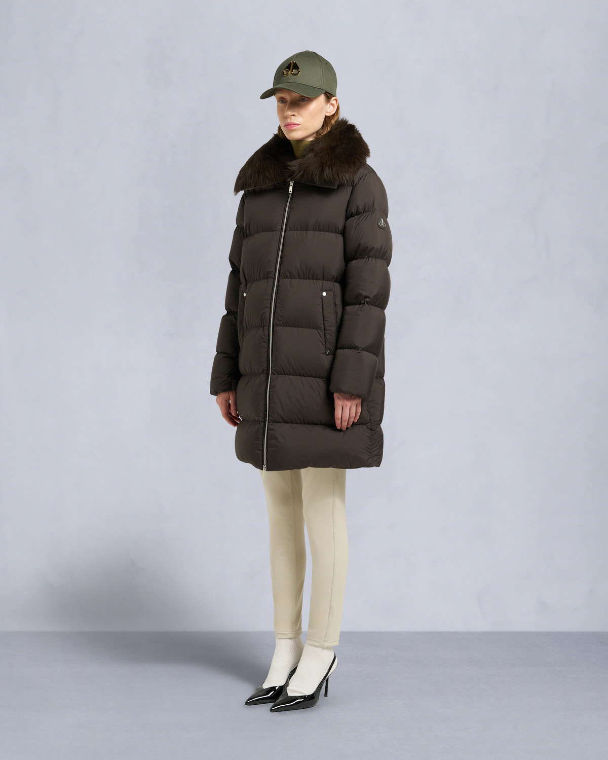 Moose Knuckles - M35LP209S - Belle Dune Long Shearling Trim Puffer - WOMENS -  - Front