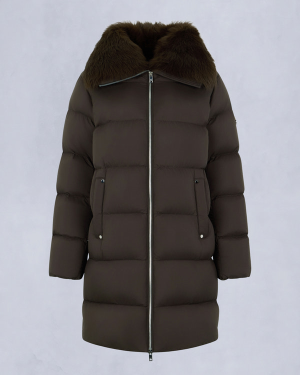 Moose Knuckles - M35LP209S - Belle Dune Long Shearling Trim Puffer - WOMENS -  - GM