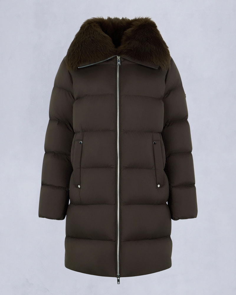 Moose Knuckles - M35LP209S - Belle Dune Long Shearling Trim Puffer - WOMENS -  - GM
