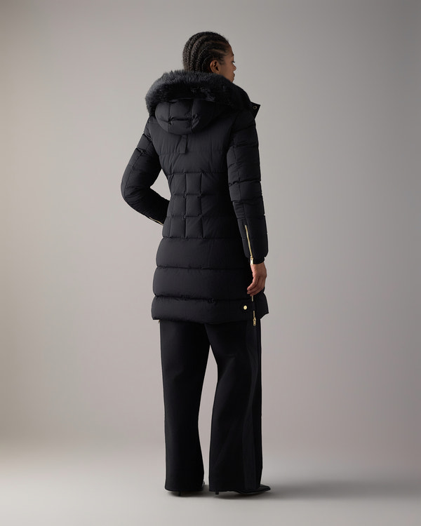 Moose Knuckles - M35LP228GS - GOLD SERIES NYLUXE WATERSHED SHEARLING TRIM PARKA - WOMENS -  - Back