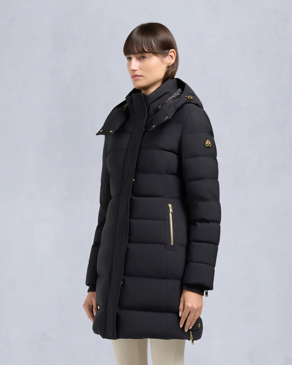 Moose Knuckles - M35LP228GS - GOLD SERIES NYLUXE WATERSHED SHEARLING TRIM PARKA - WOMENS -  - Front