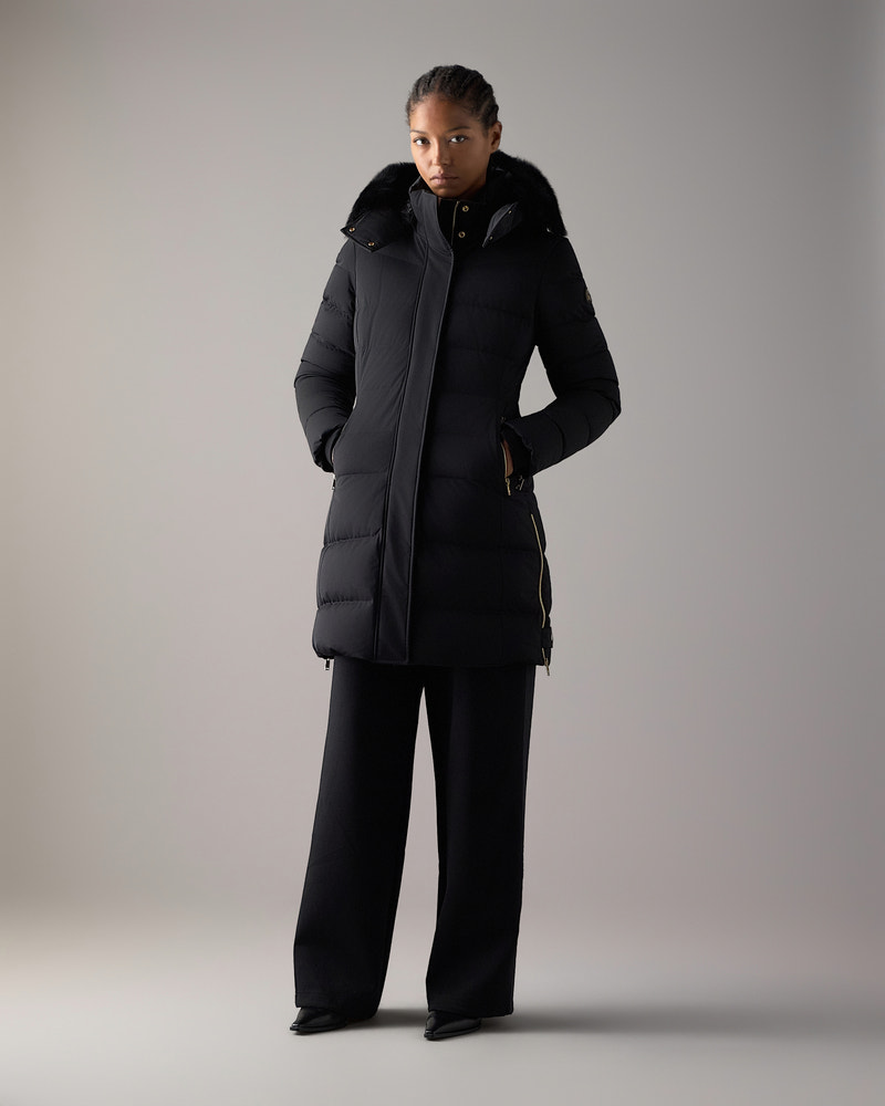 Moose Knuckles - M35LP228GS - GOLD SERIES NYLUXE WATERSHED SHEARLING TRIM PARKA - WOMENS -  - Front Category