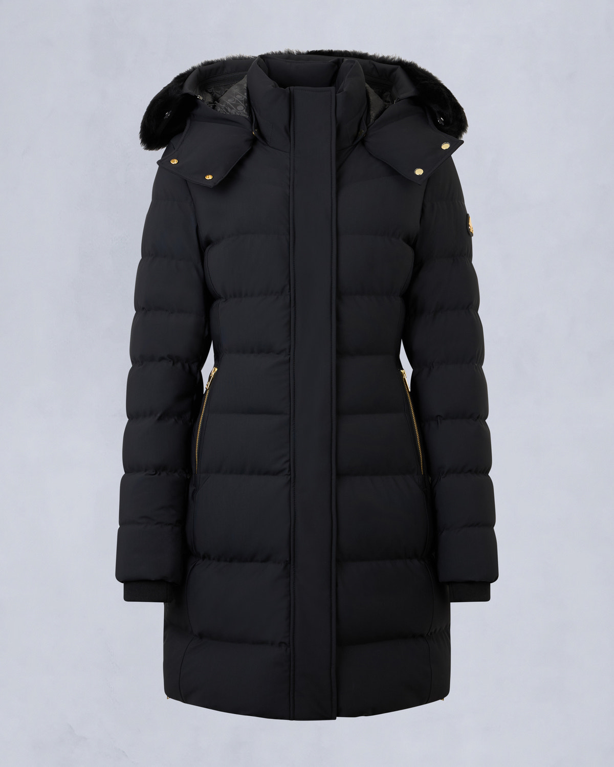 Moose Knuckles - M35LP228GS - GOLD SERIES NYLUXE WATERSHED SHEARLING TRIM PARKA - WOMENS -  - GM