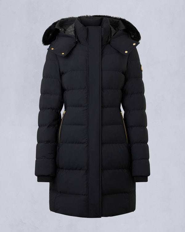 Moose Knuckles - M35LP228GS - GOLD SERIES NYLUXE WATERSHED SHEARLING TRIM PARKA - WOMENS -  - GM