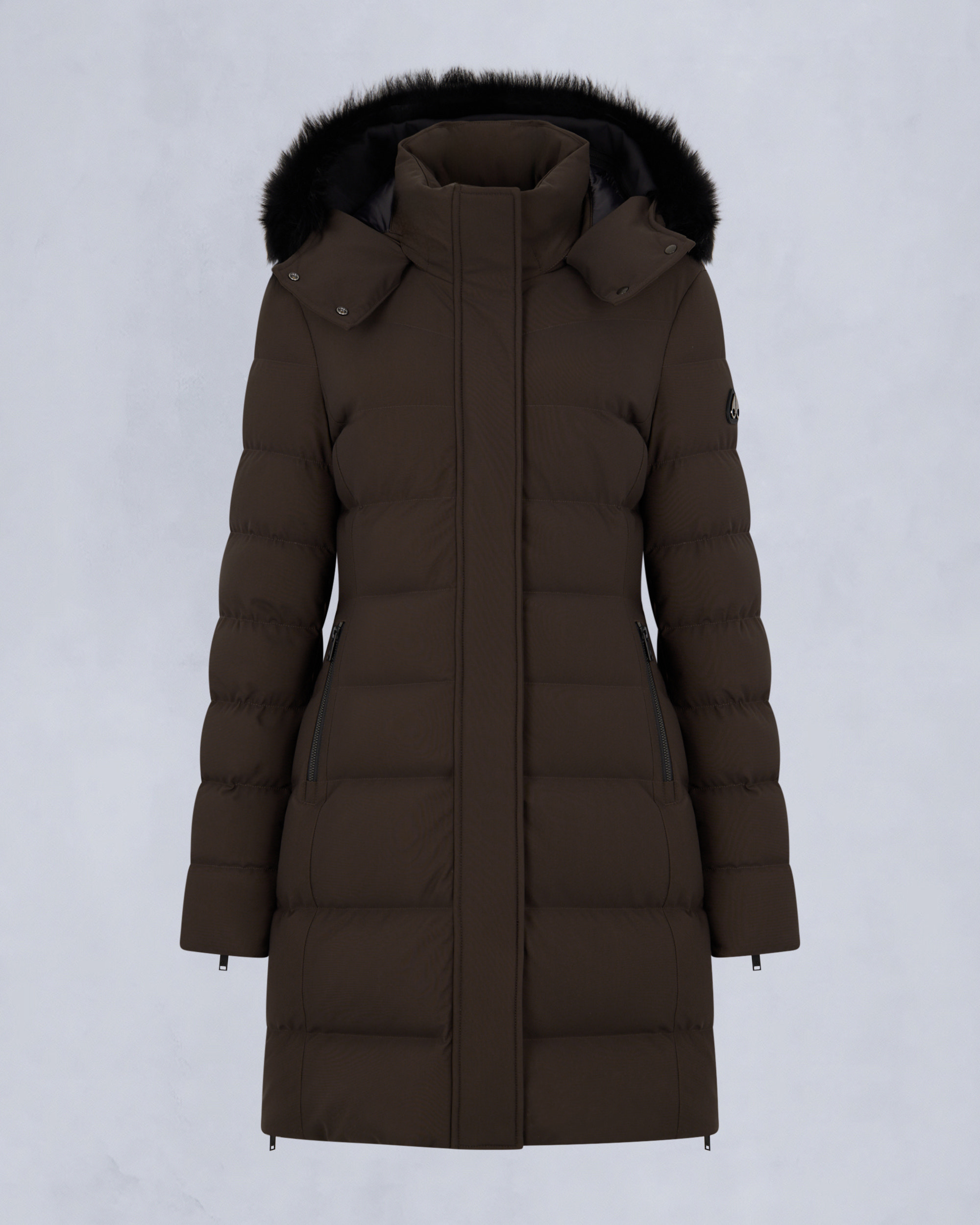 Moose Knuckles - M35LP228S - NYLUXE WATERSHED SHEARLING TRIM PARKA - WOMENS -  - GM