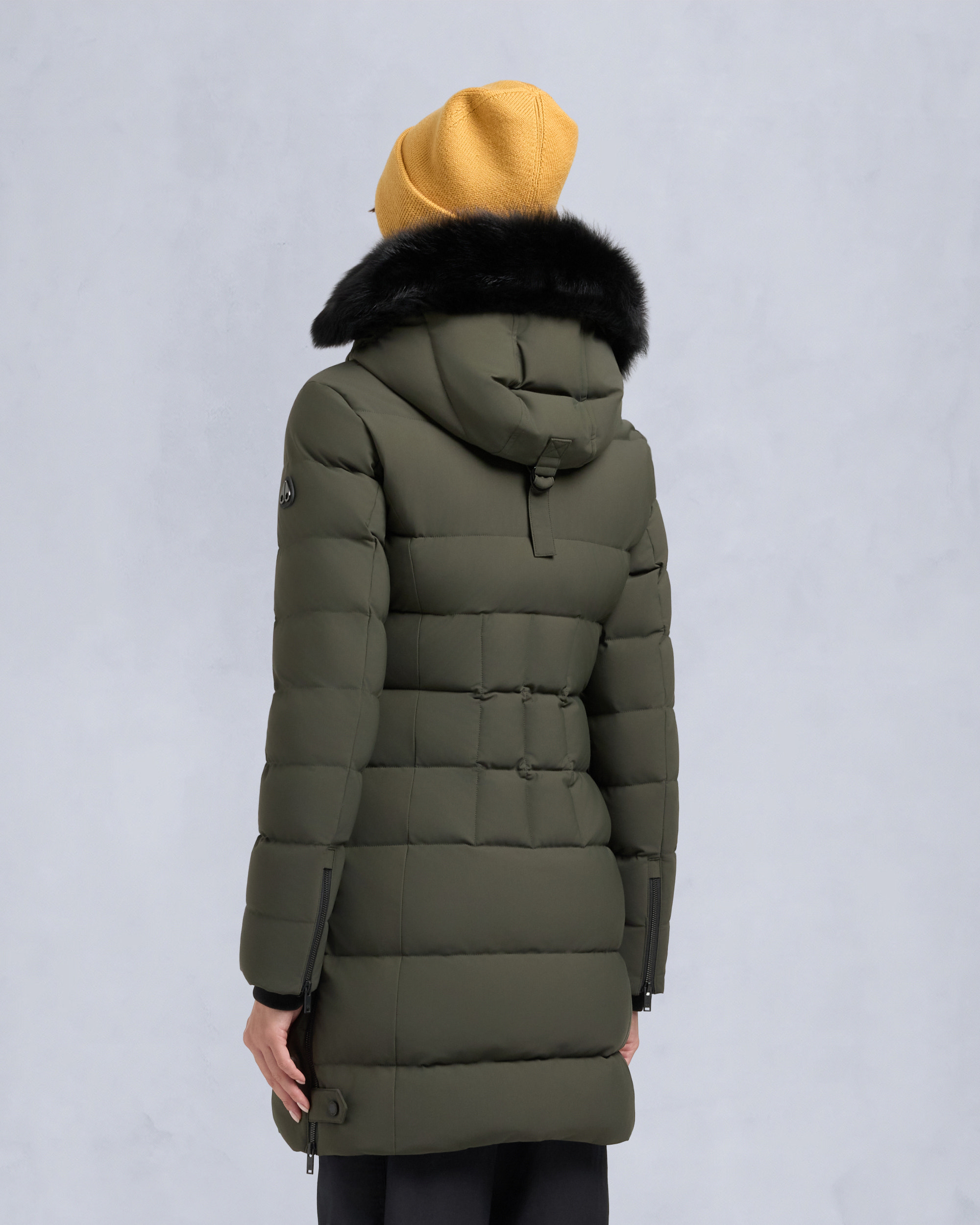 Moose Knuckles - M35LP228S - NYLUXE WATERSHED SHEARLING TRIM PARKA - WOMENS -  - Back